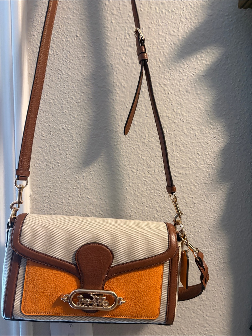 RARE NWOT Coach JADE Multi Color Leather Shoulder Bag - Picture 3 of 11